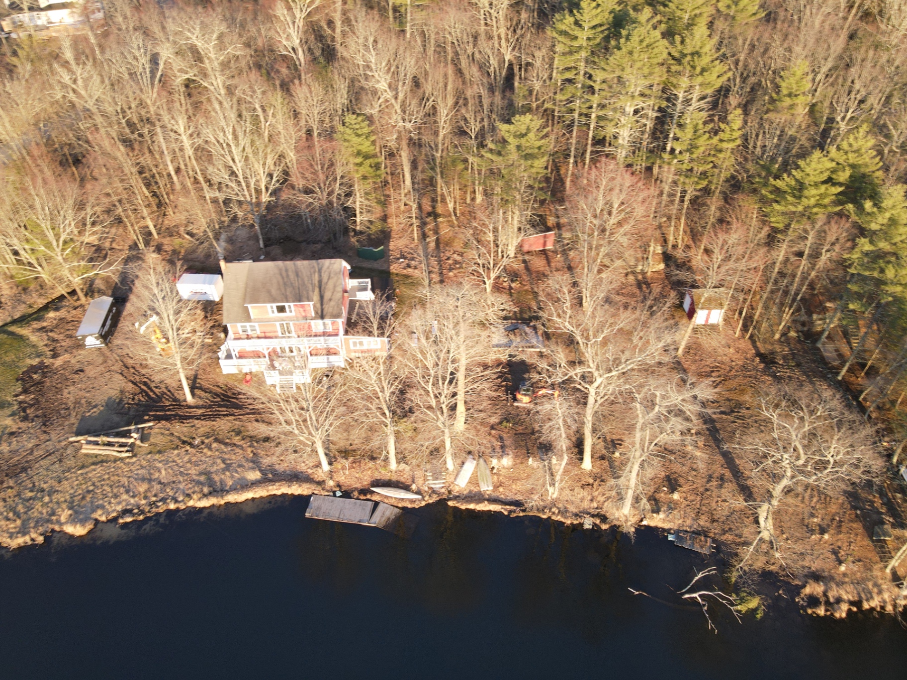 Rock & Ripple before renovation — The lake & the dock